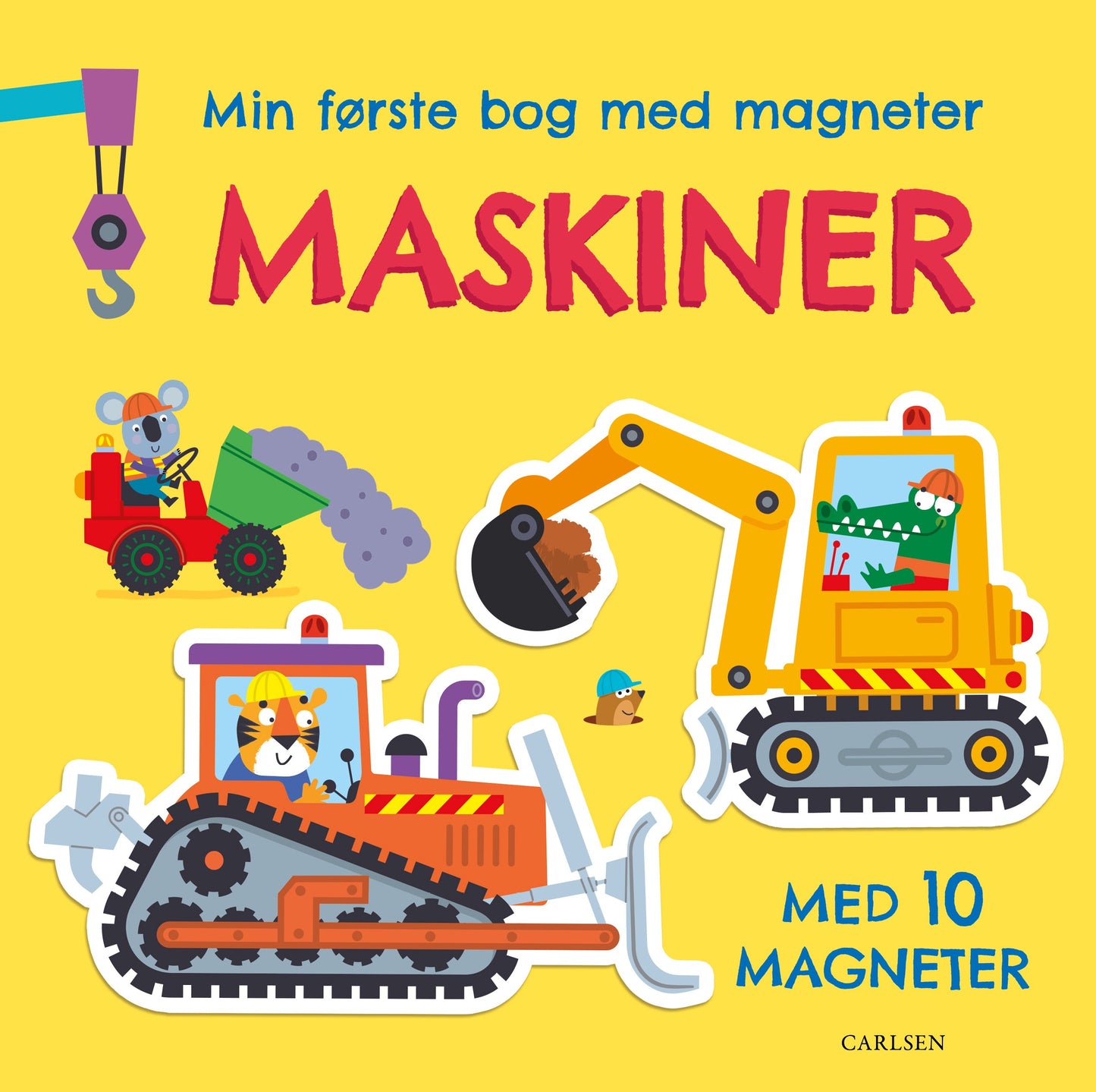 MIN FØRSTE BOG MED MAGNETER: MASKINER