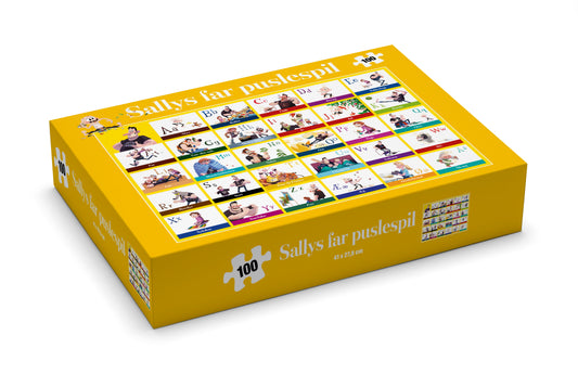 SALLYS FAR - ABC-PUSLESPIL, 100 BRIKKER