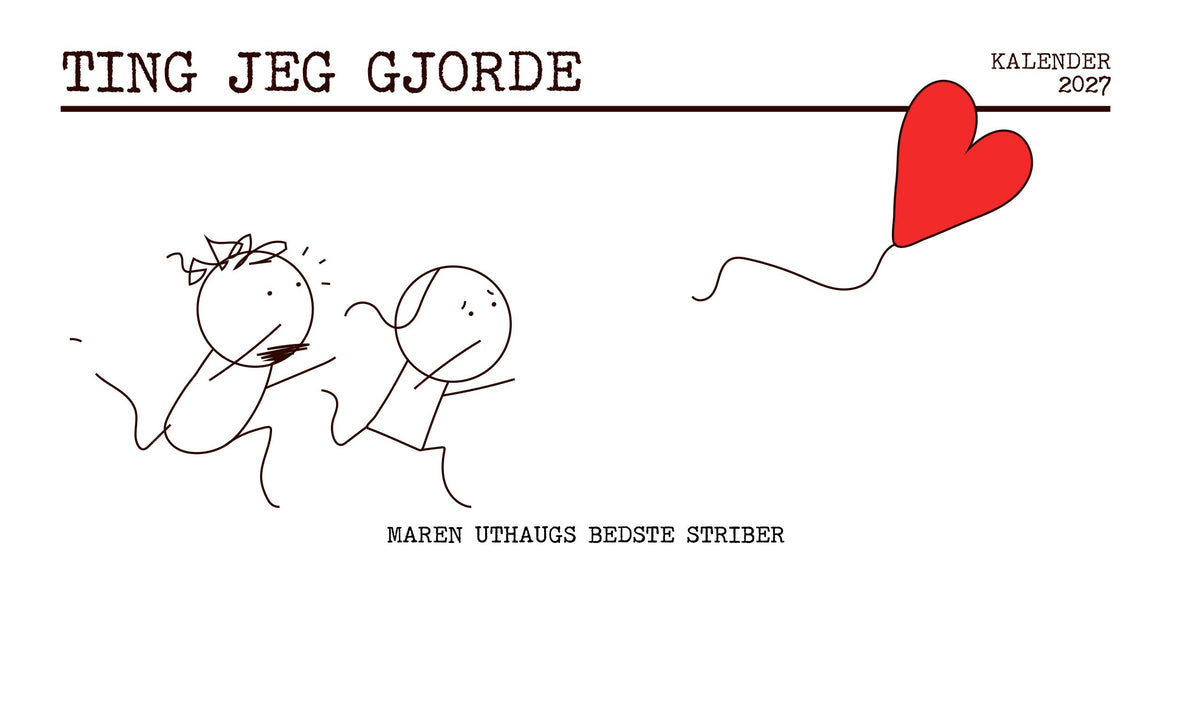 TING JEG GJORDE KALENDER 2027