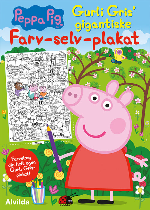 GURLI GRIS' GIGANTISKE FARV-SELV-PLAKAT