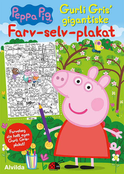 GURLI GRIS' GIGANTISKE FARV-SELV-PLAKAT