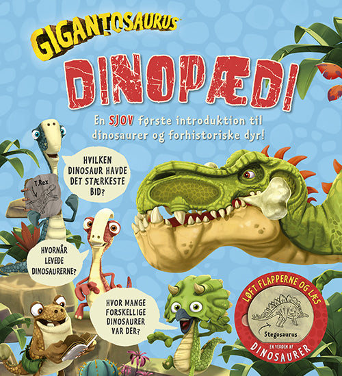 GIGANTOSAURUS - DINOPÆDI (BØRNELEKSIKON MED FLAPPE