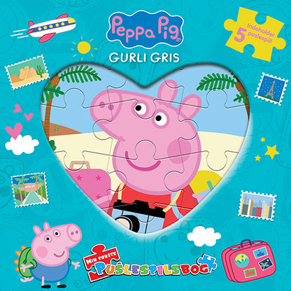 PEPPA PIG - GURLI GRIS - MIN FØRSTE  PUSLESPILSBOG