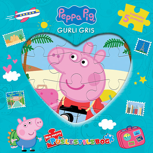 PEPPA PIG - GURLI GRIS - MIN FØRSTE  PUSLESPILSBOG