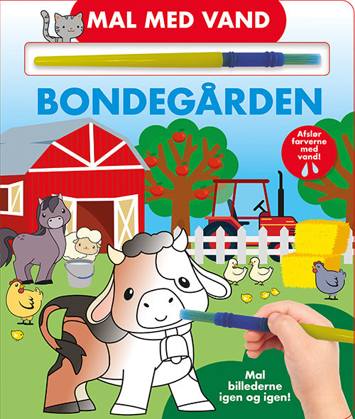MAL MED VAND - BONDEGÅRDEN (PAPBOG MED PENSEL - FA