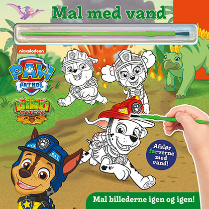 MAL MED VAND - PAW PATROL DINOER