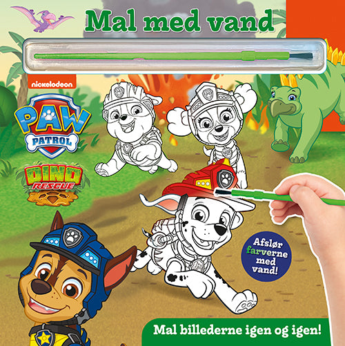 MAL MED VAND - DISNEY - PAW PATROL DINOER