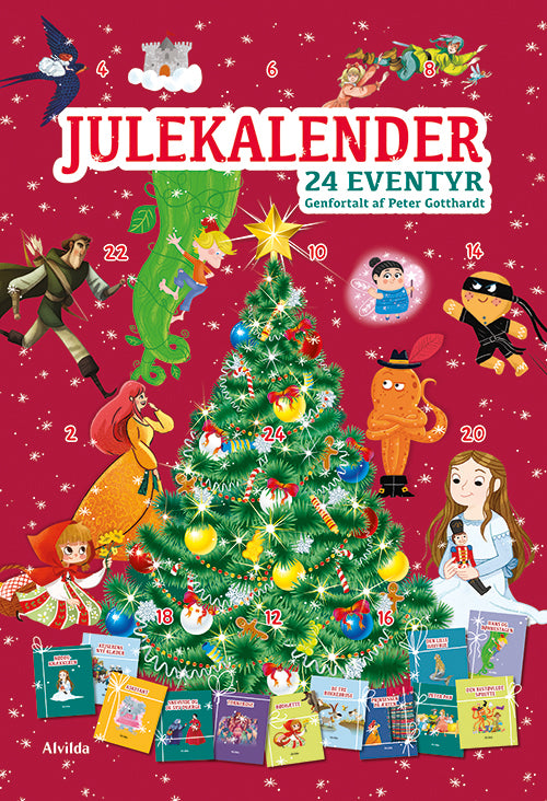 EVENTYR JULEKALENDER - MED 24 BILLEDBØGER