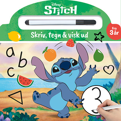 DISNEY - STITCH - SKRIV OG VISK UD  (PAPBOG MED IK