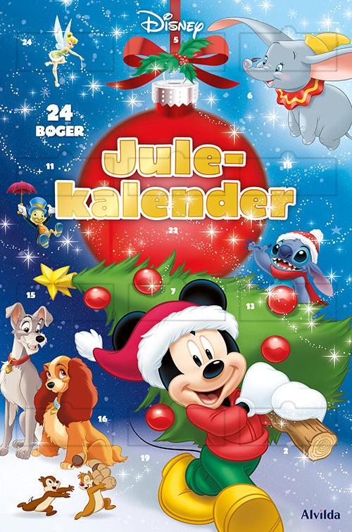 DISNEY JULEKALENDER - MED 24 BILLEDBØGER