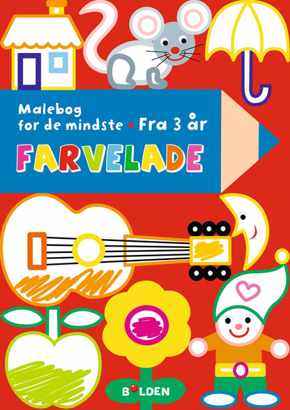 MALEBOG FOR DE MINDSTE, FARVESJOV FRA 3 ÅR