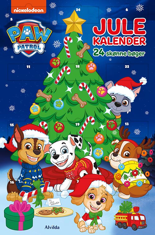 PAW PATROL JULEKALENDER - MED 24 BILLEDBØGER