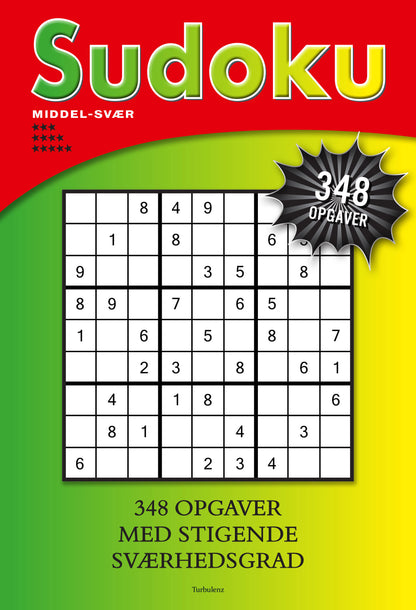 SUDOKU MIDDEL/SVÆR