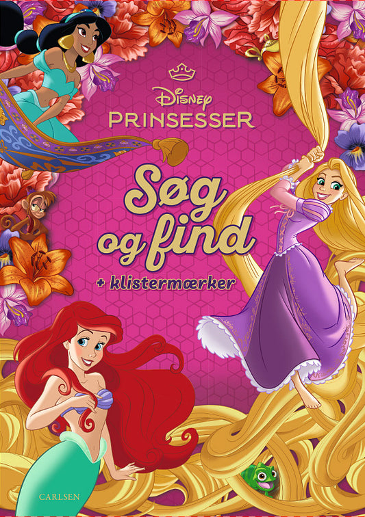 DISNEY PRINSESSER SØG OG FIND PLUS KLISTERMÆRKER