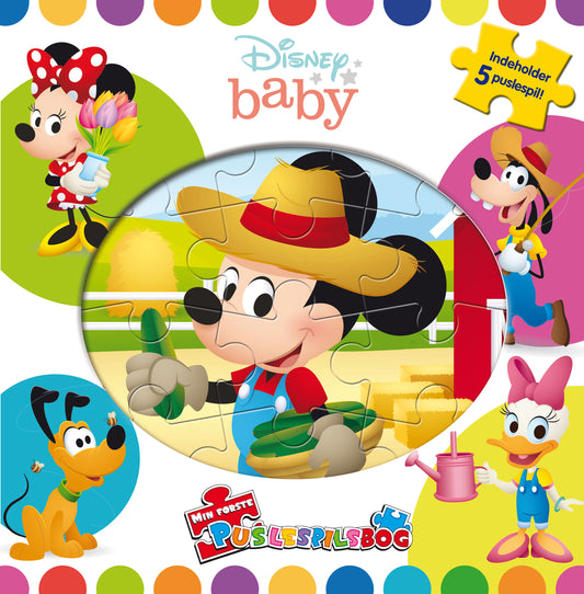 DISNEY BABY - MIN FØRSTE PUSLESPILSBOG (M. 5 PUSLE