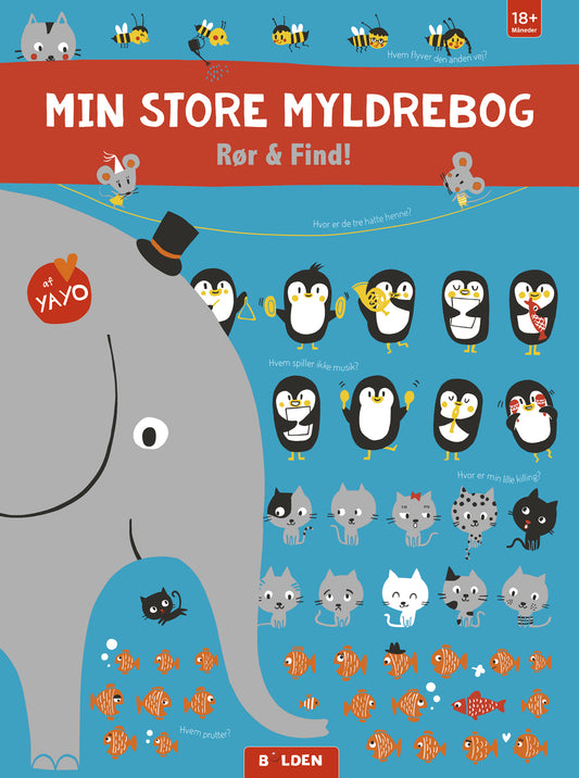 MIN STORE MYLDREBOG - RØR & FIND!