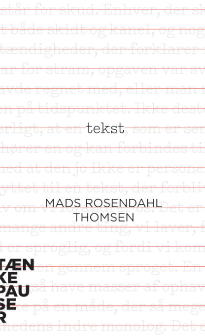 TEKST - TÆNKEPAUSER 109