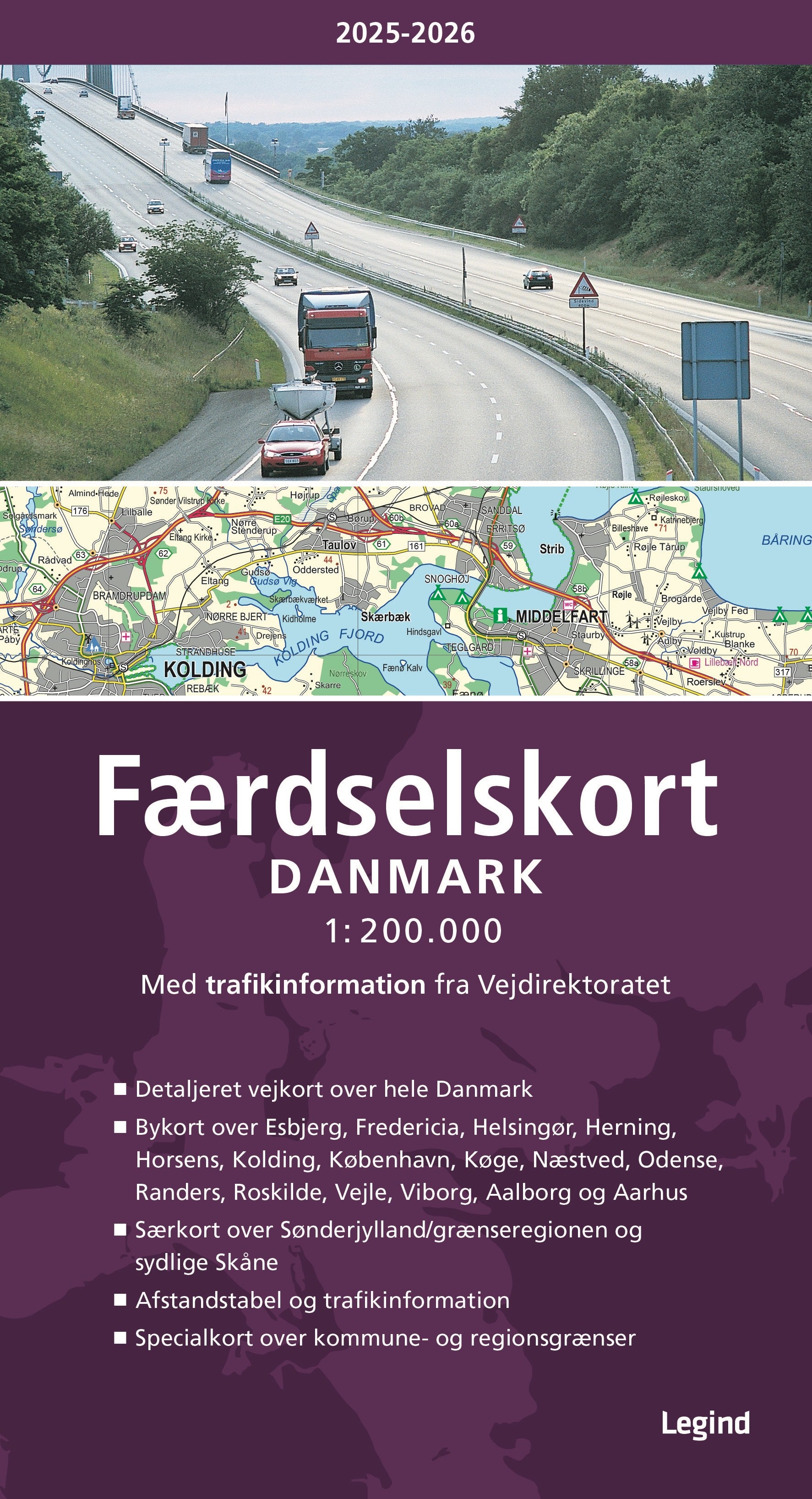 FÆRDSELSKORT DANMARK 2025-2026