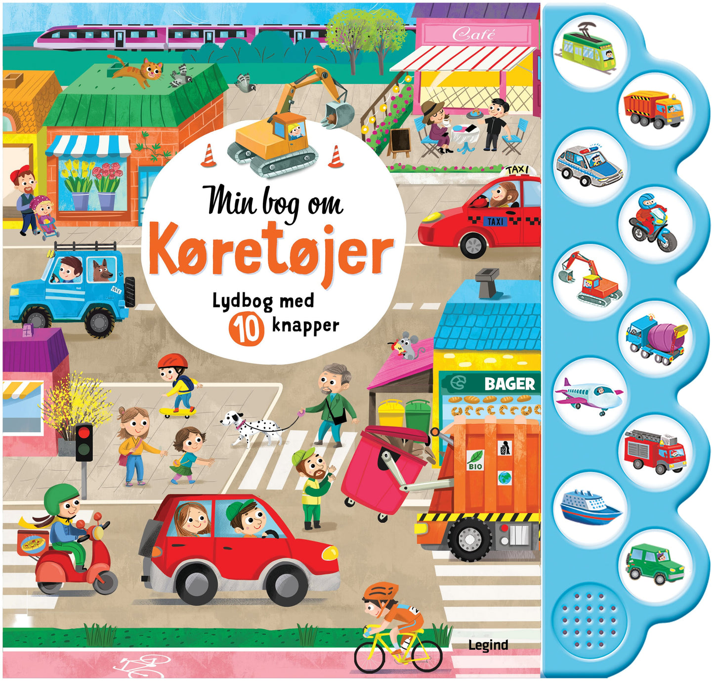 MIN BOG OM KØRETØJER - LYD MED 10 KNAPPER