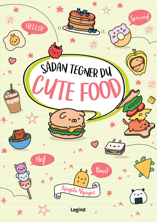 SÅDAN TEGNER DU: CUTE FOOD COZY COLORING