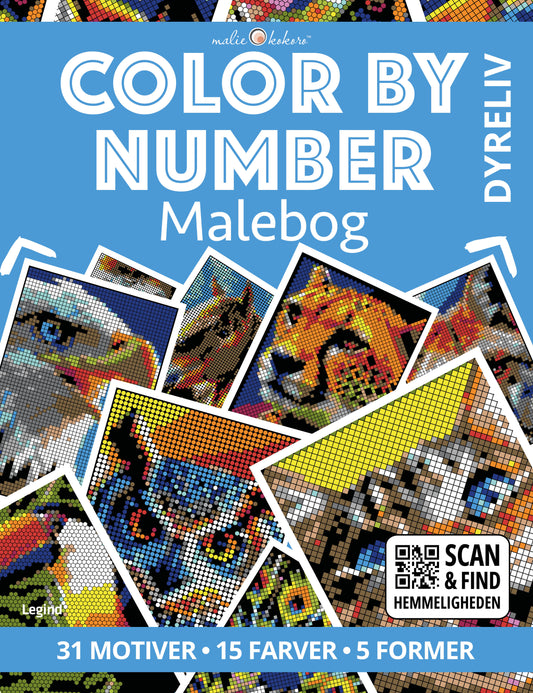 COLOR BY NUMBER-DYRELIV