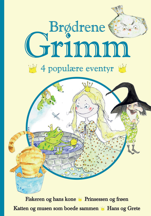 BRØDRENE GRIMM 4 POPULÆRE EVENTYR BLÅ