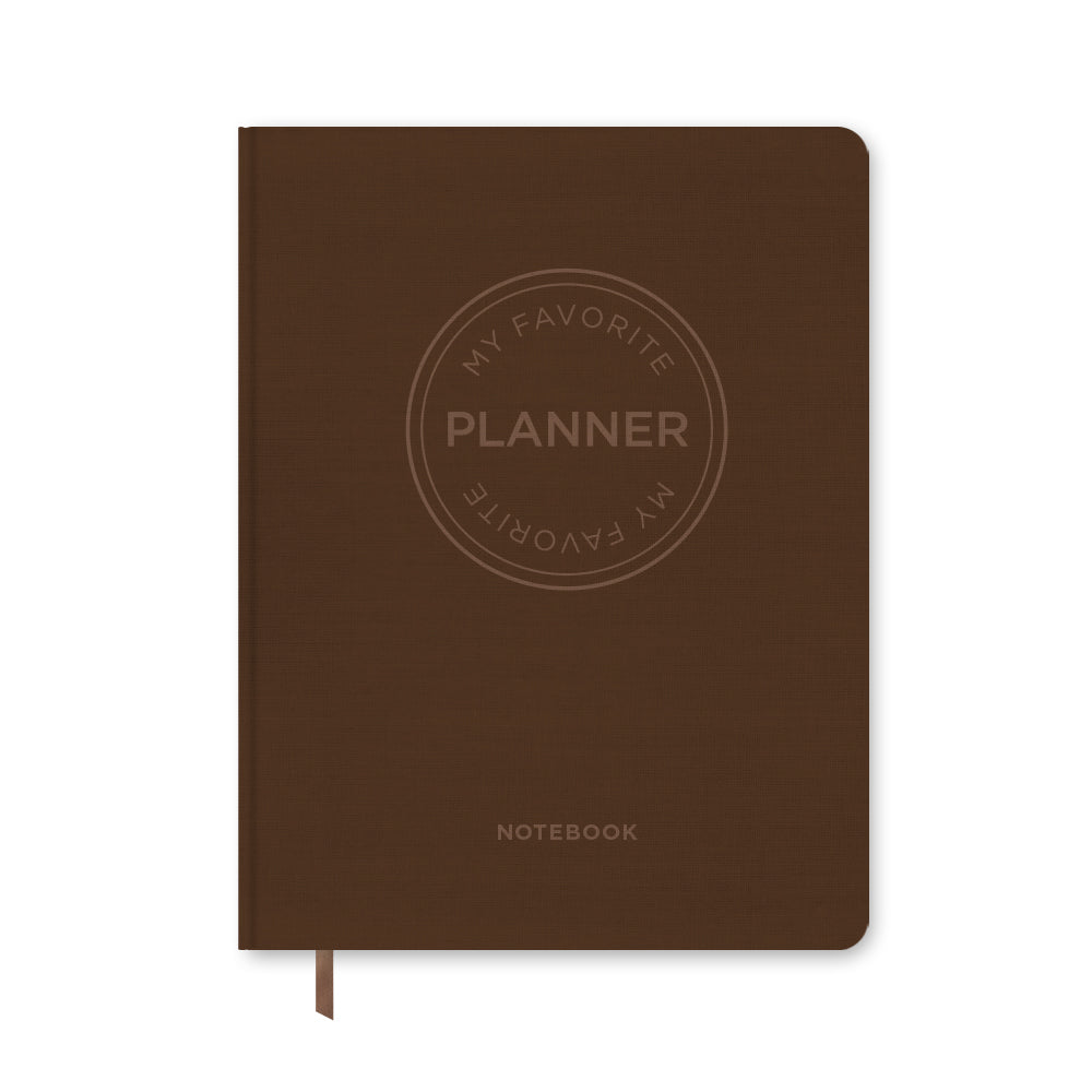 MY FAVORITE PLANNER NOTEBOOK / DARK BROWN