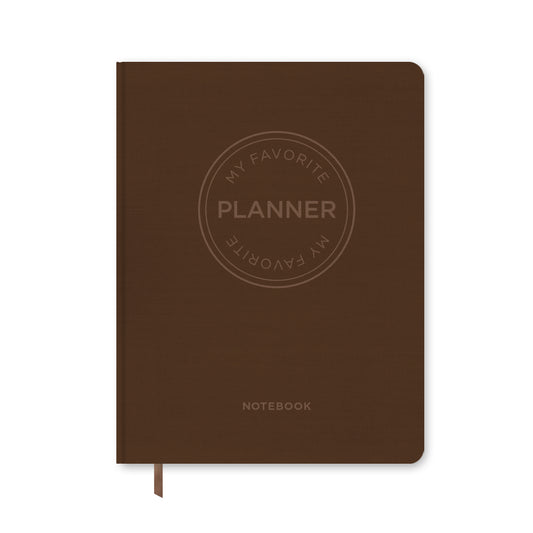 MY FAVORITE PLANNER NOTEBOOK / DARK BROWN