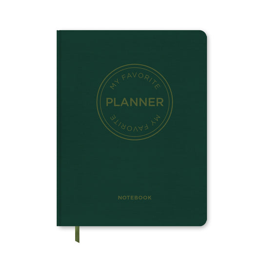 MY FAVORITE PLANNER NOTEBOOK / FOREST GREEN