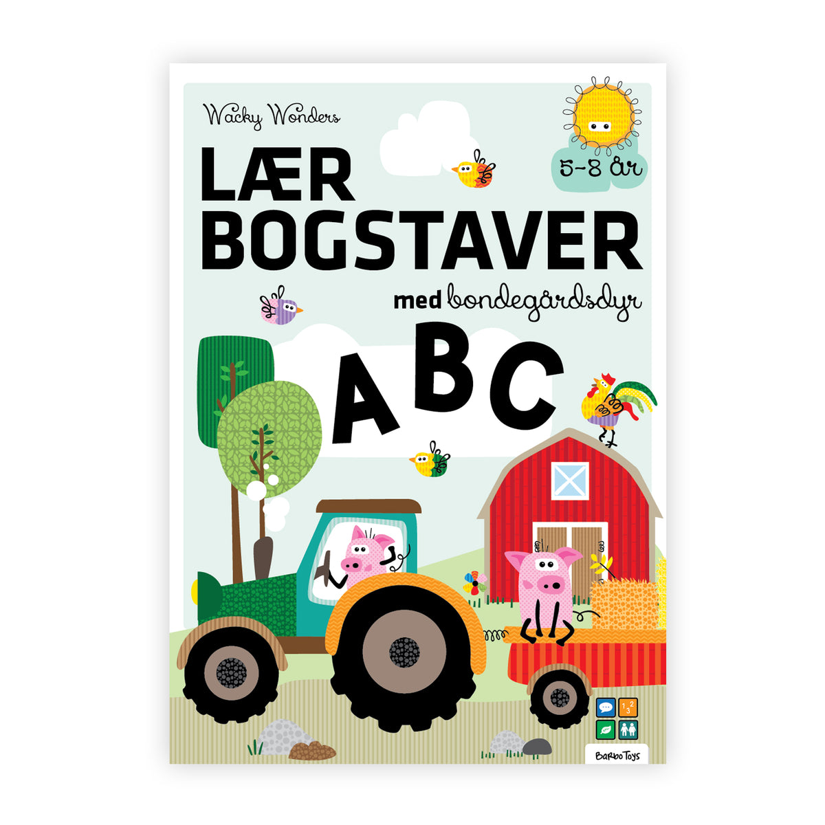 AKTIVITETSBOG LÆR BOGSTAVER MED WACKY WONDERS
