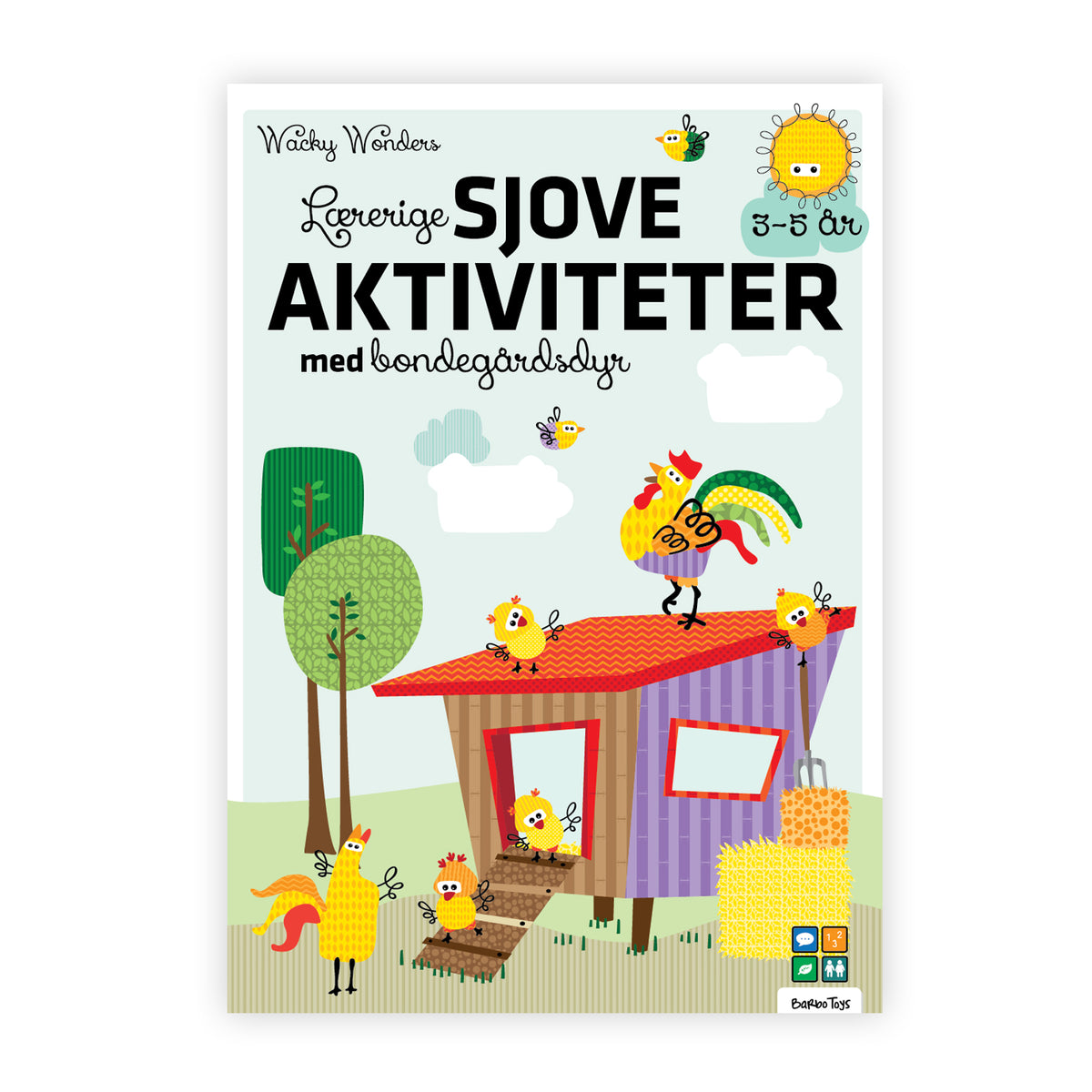 AKTIVITETSBOG MED LÆREIGE SJOVE WACKY WONDERS