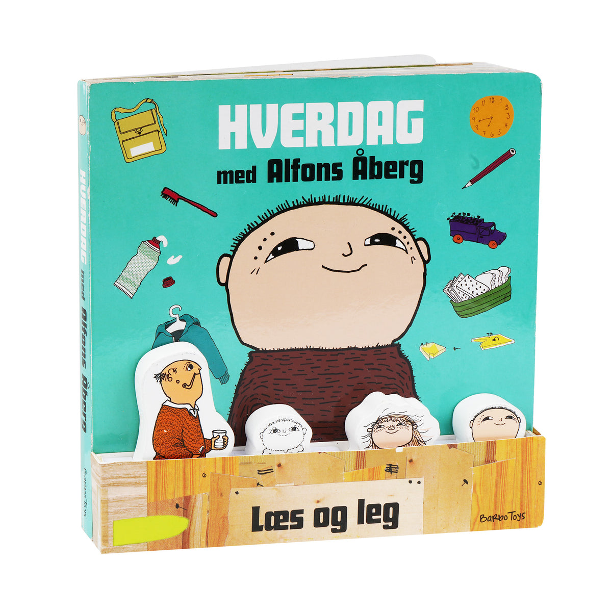 ALFONS ÅBERG - BOG MED 4 TRÆFIGURER
