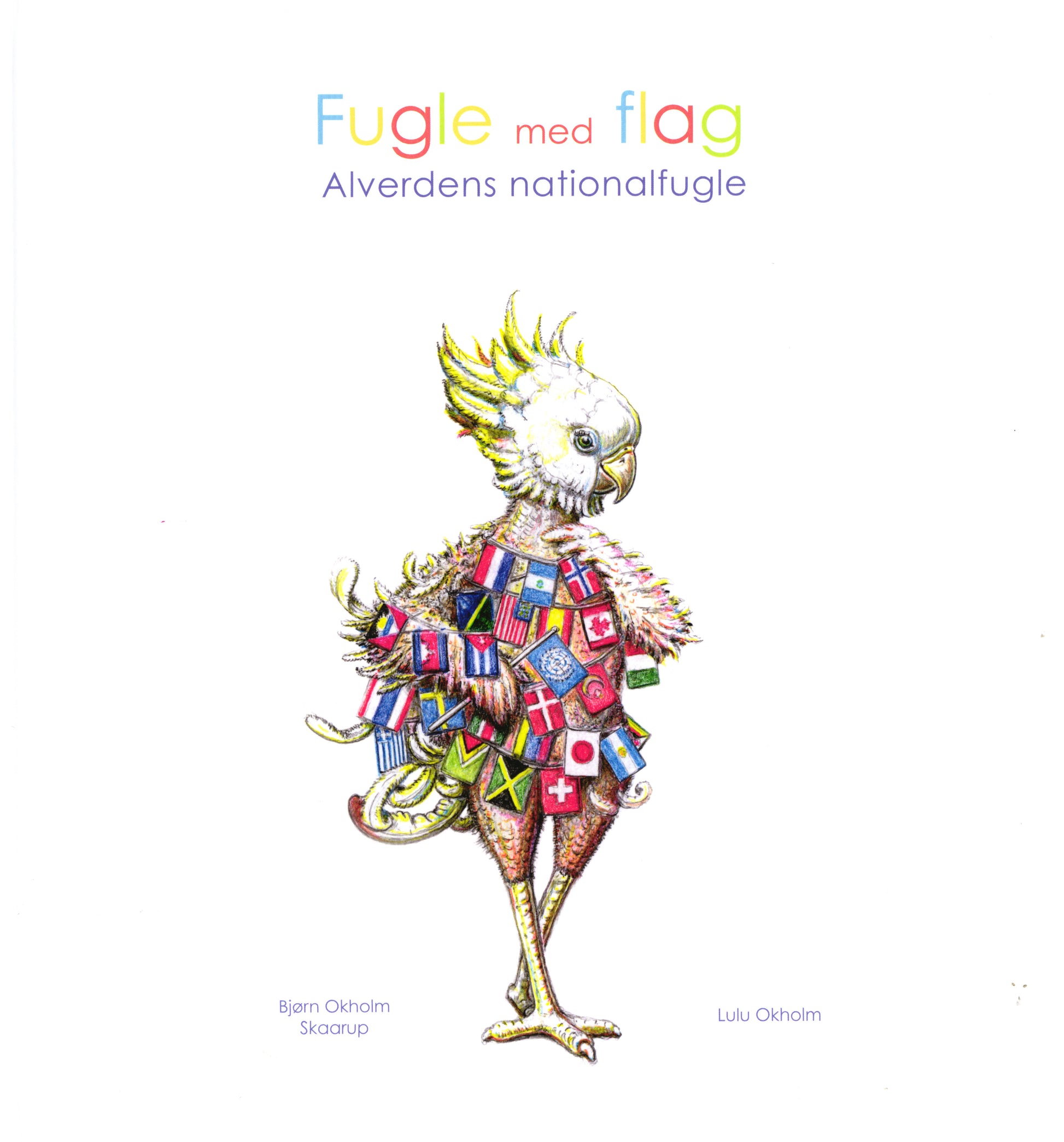 FUGLE MED FLAG. ALVERDENS NATIONALFUGLE