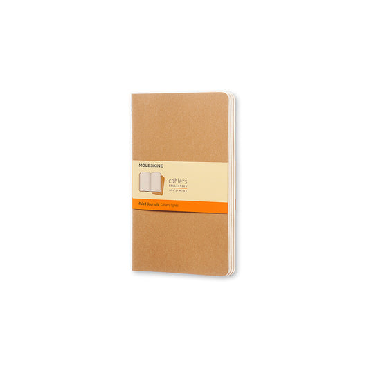 NOTESBOG MOLESKINE L KRAFT SÆT M/3 STK
