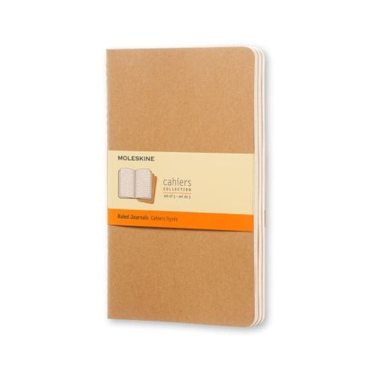NOTESBOG MOLESKINE L KRAFT SÆT M/3 STK M/80 BL