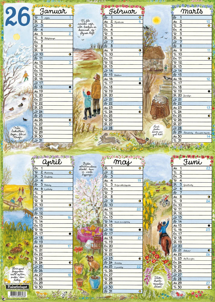 A3 KARTONKALENDER 2026