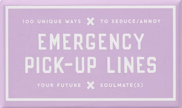 EMERGENCY PICK-UP LINES CARD SET