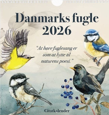 DANMARKS FUGLE CITATKALENDER 2026