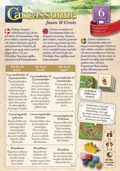 CARCASSONNE JOUSTS AND CRESTS