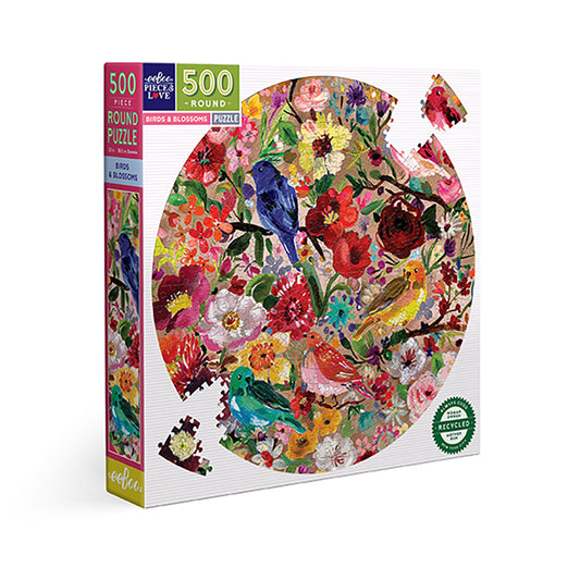BIRDS & BLOSSOMS OVALT 500 BRIKKER