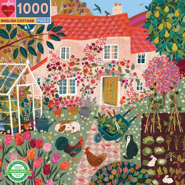 ENGLISH COTTAGE EEBOO PUSLESPIL 1000 BRIKKER