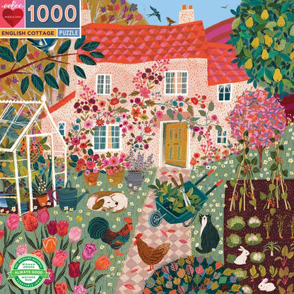 ENGLISH COTTAGE EEBOO PUSLESPIL 1000 BRIKKER