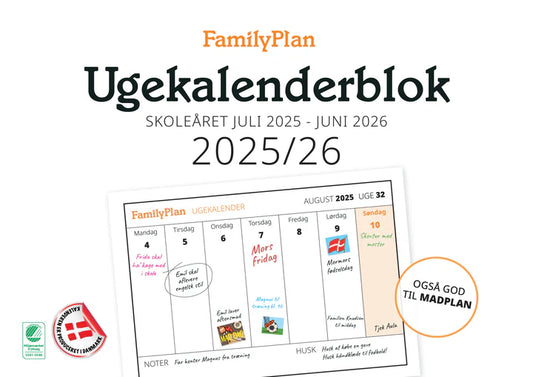 SKOLEÅRSKALENDER BLOK 25/26
