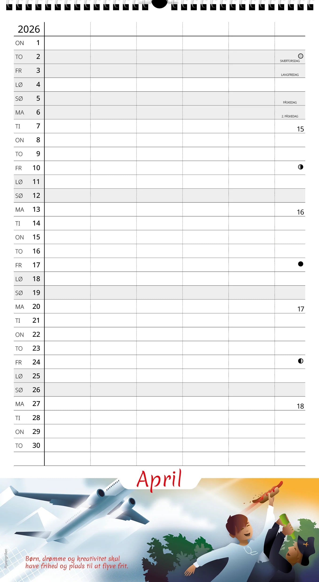 FAMILIEKALENDER KUNSTKALENDER 2026