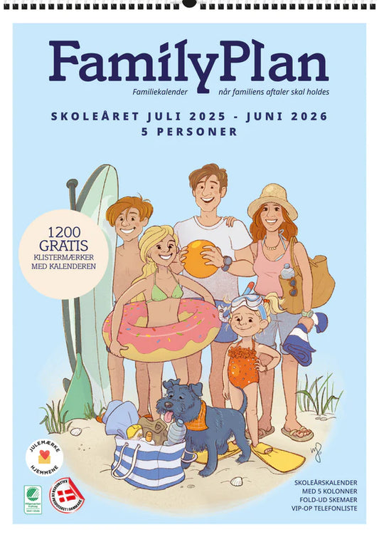 FAMILYPLAN SKOLEÅRET 25/26 5 PERS.