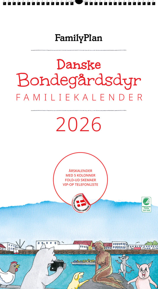FAMILYPLAN DANSKE BONDEGÅRDSDYR 2026