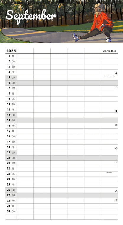 FAMILYPLAN SKOLEÅRSKALENDER 26/27 VEJR 5 PERSONER