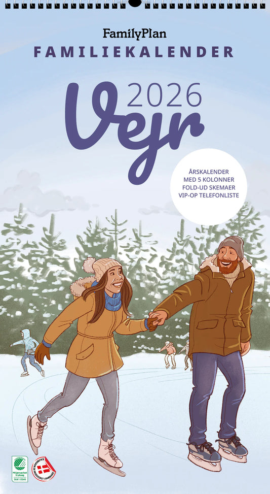 FAMILYPLAN FAMILIEKALENDER VEJR 2026