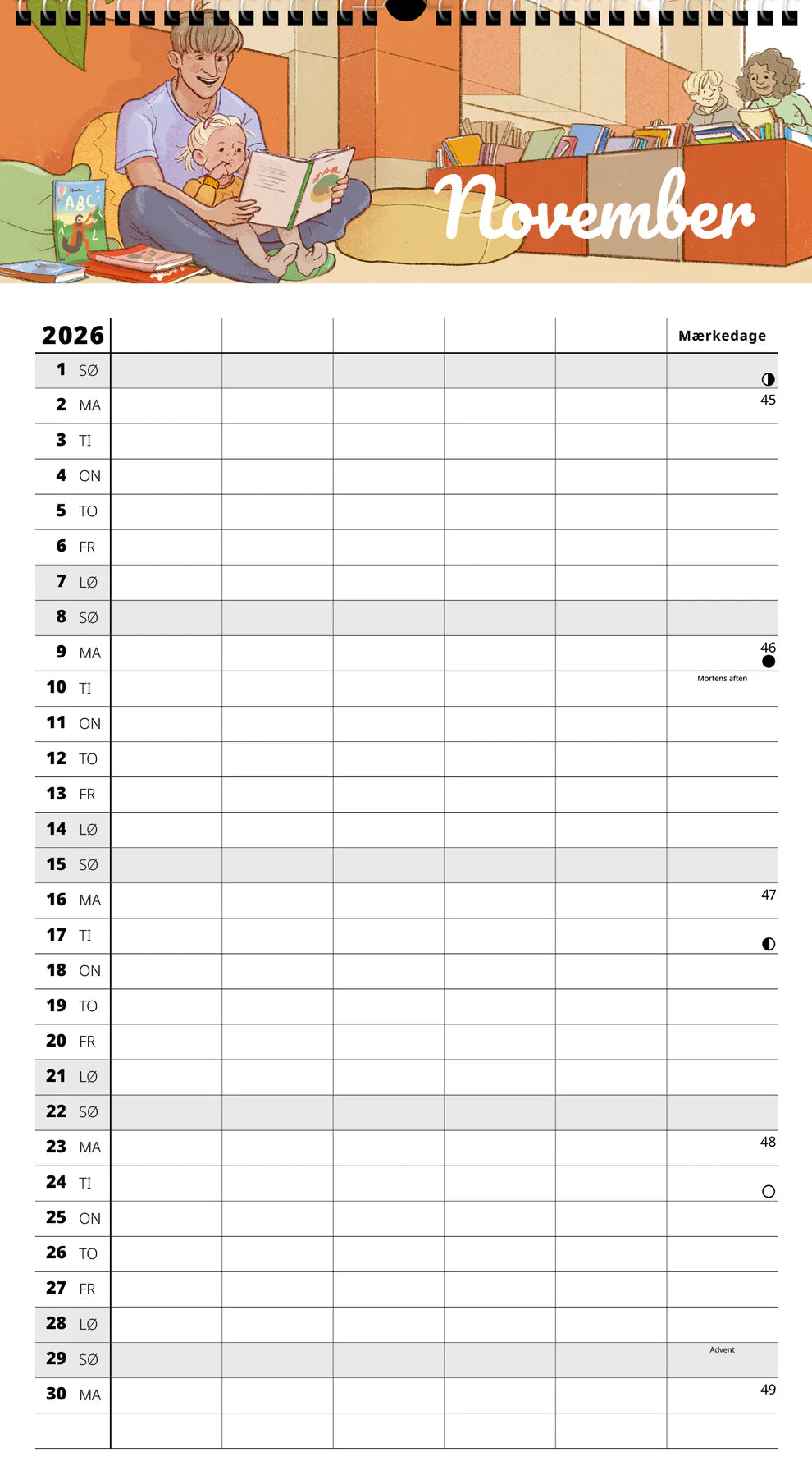 FAMILYPLAN FAMILIEKALENDER VEJR 2026