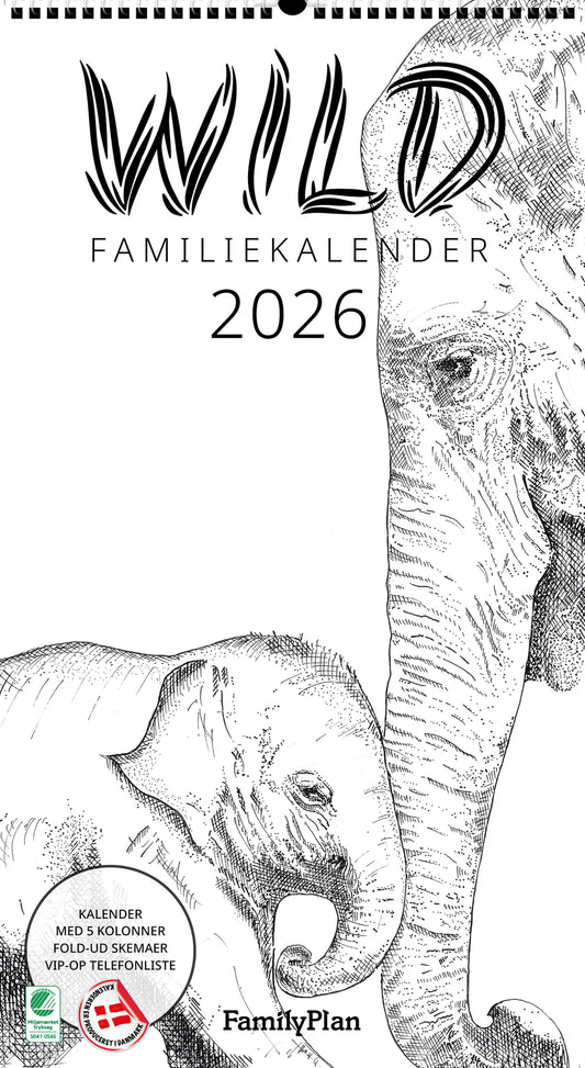 WILD FAMILIEKALENDER 2026